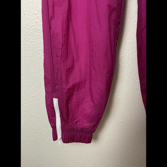 American Apparel Metallic Pink Disco Windsuit Pants Size Medium Nylon - Picture 3 of 8